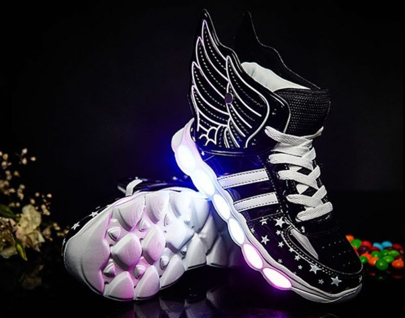 Gosling Unisex Lighted Sneakers För Barn - Rött