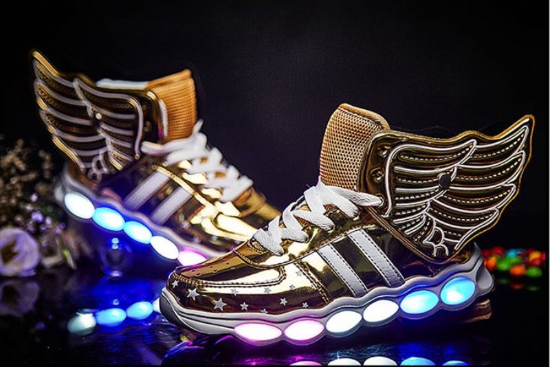 Gosling Unisex Lighted Sneakers För Barn - Rött
