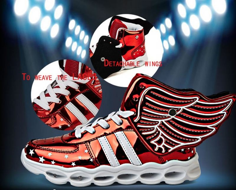 Gosling Unisex Lighted Sneakers För Barn - Rött