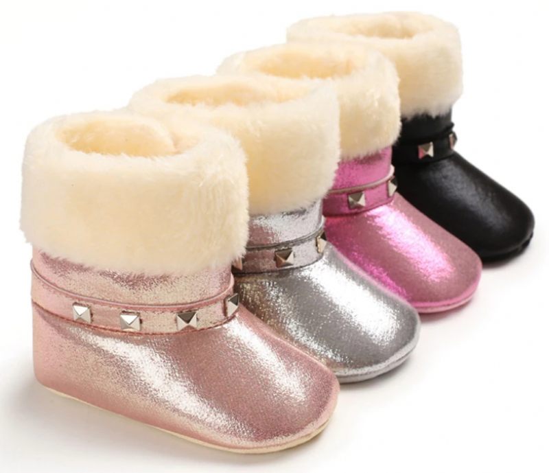 Gracia Baby Flickors Vinterstövlar - Rosa päls