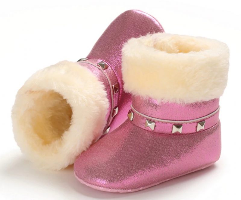 Gracia Baby Flickors Vinterstövlar - Rosa päls