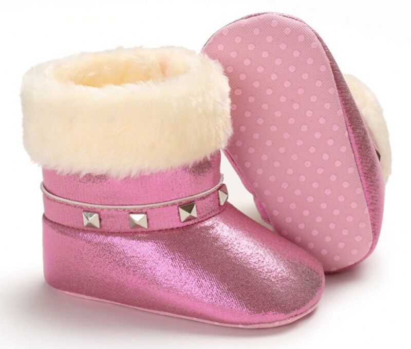 Gracia Baby Flickors Vinterstövlar - Rosa päls