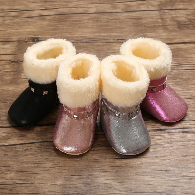 Gracia Baby Flickors Vinterstövlar - Rosa päls