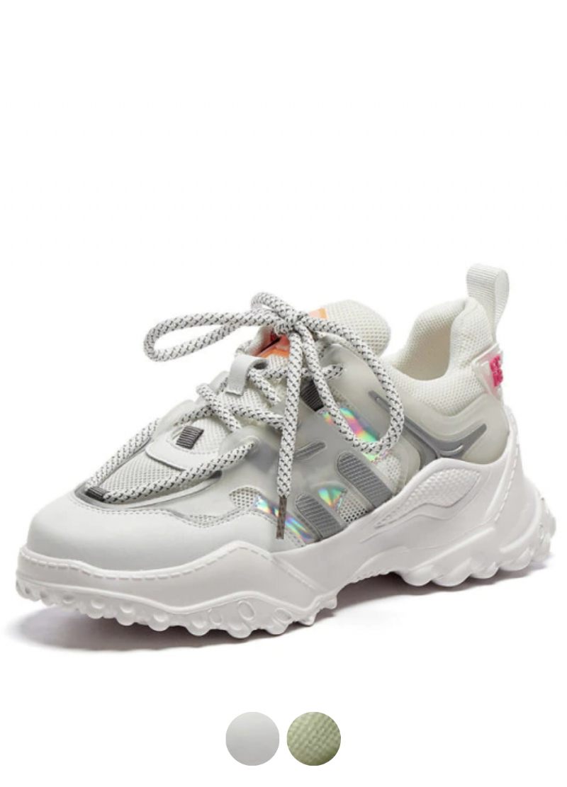 Grasso Sneaker Med Ventilerande Snörning För Kvinnor