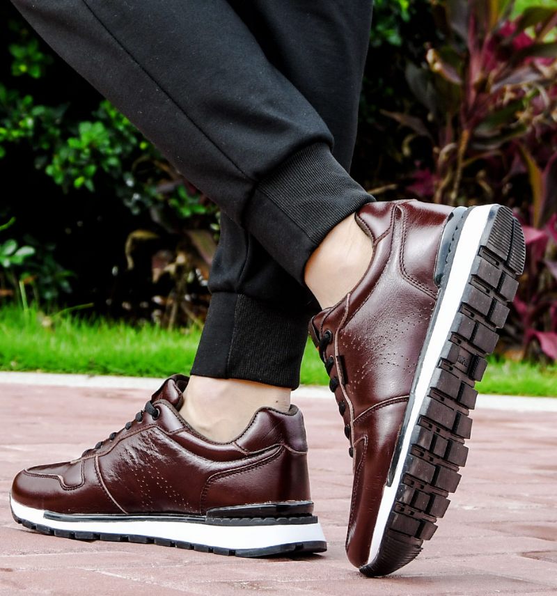 Grayson Modesneakers För Män - Bourgogne