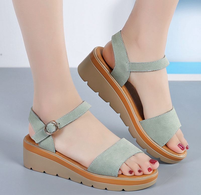 Grekland Casual Sandal För Kvinnor - Grå
