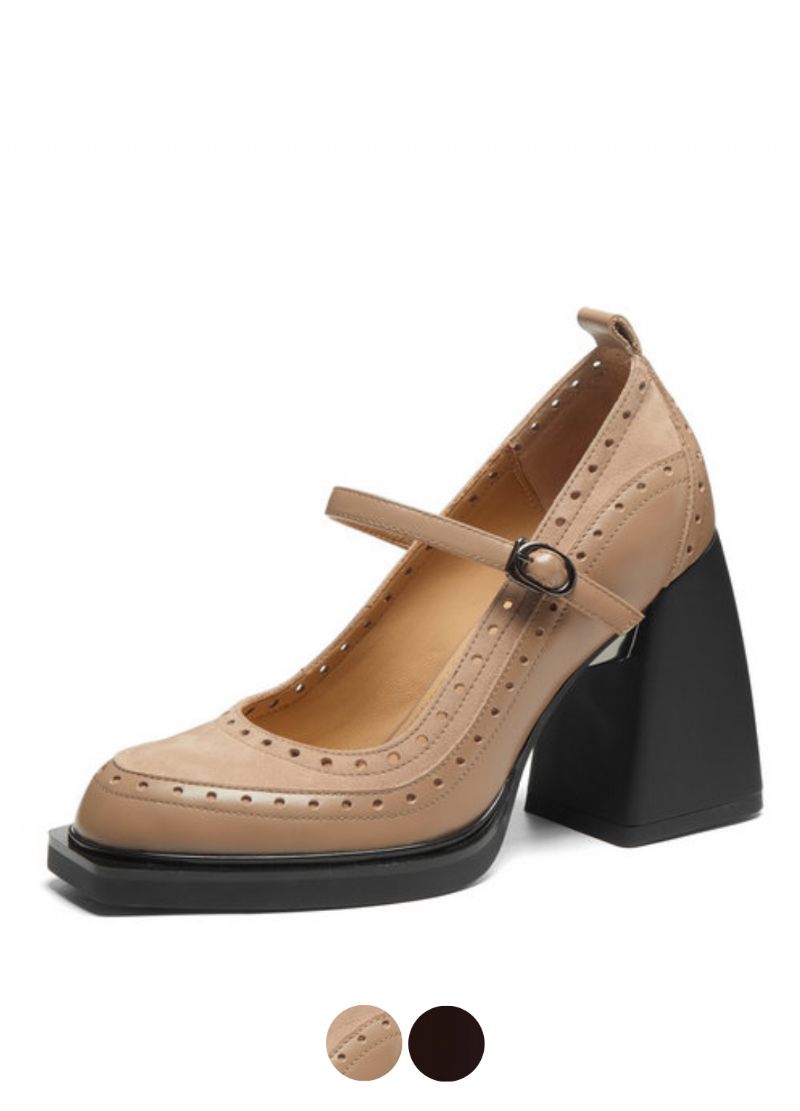Greta Square Toe Pumps För Kvinnor