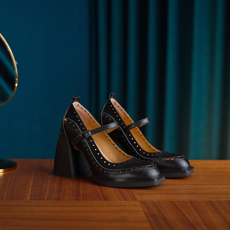 Greta Square Toe Pumps För Kvinnor - Aprikos