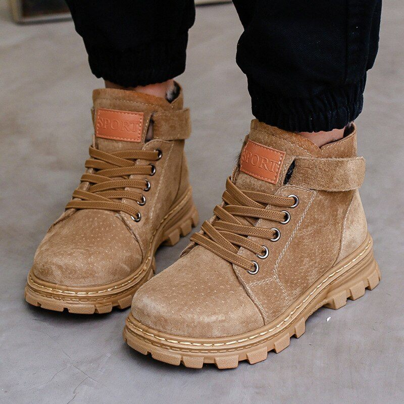 Grint Unisex Chelsea Stövel För Barn - Beige