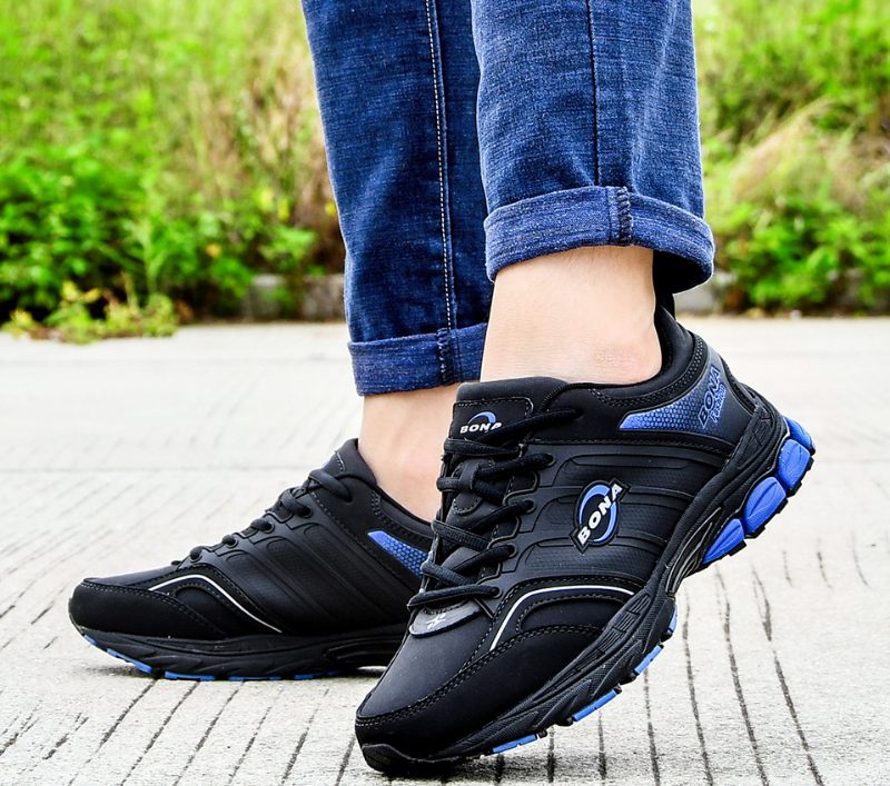 Grönkål För Män Mode Sneakers - Svart