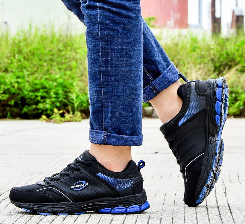 Grönkål För Män Mode Sneakers - Svart
