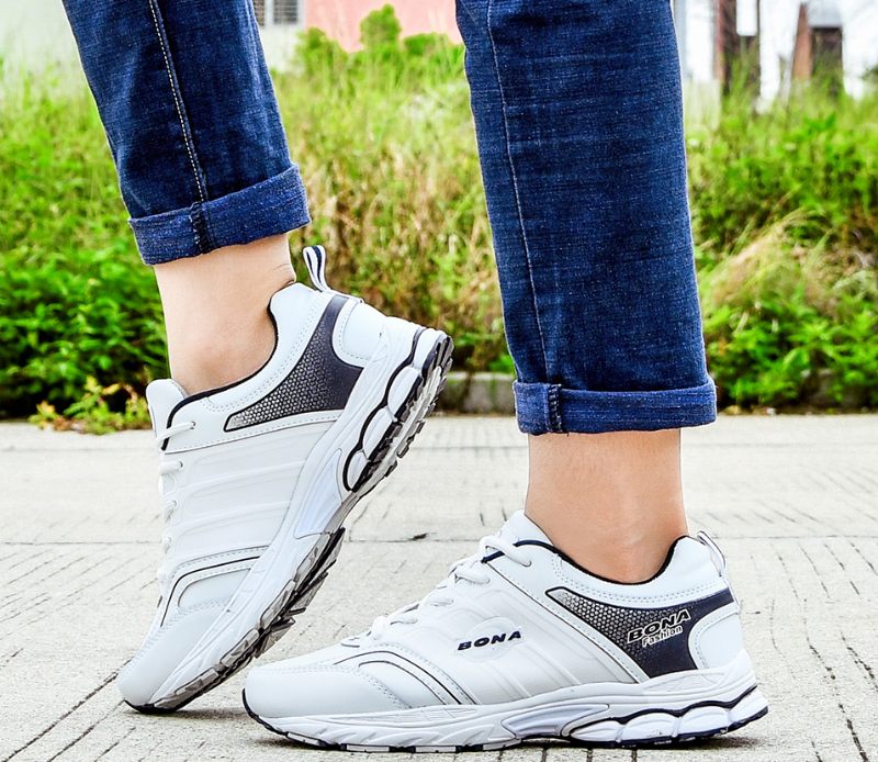 Grönkål För Män Mode Sneakers - Svart