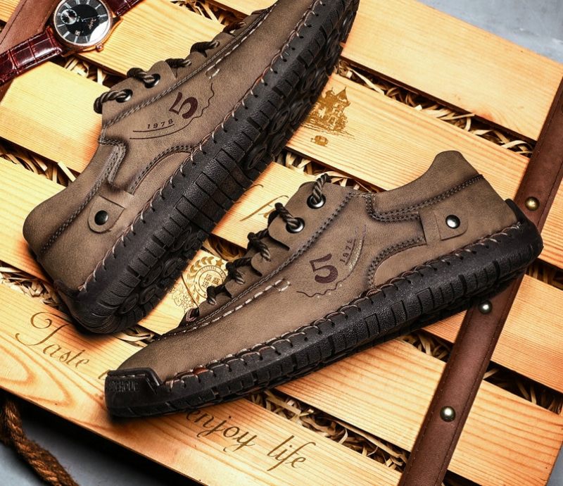 Guillen Loafers För Män Casual Skor - Khaki