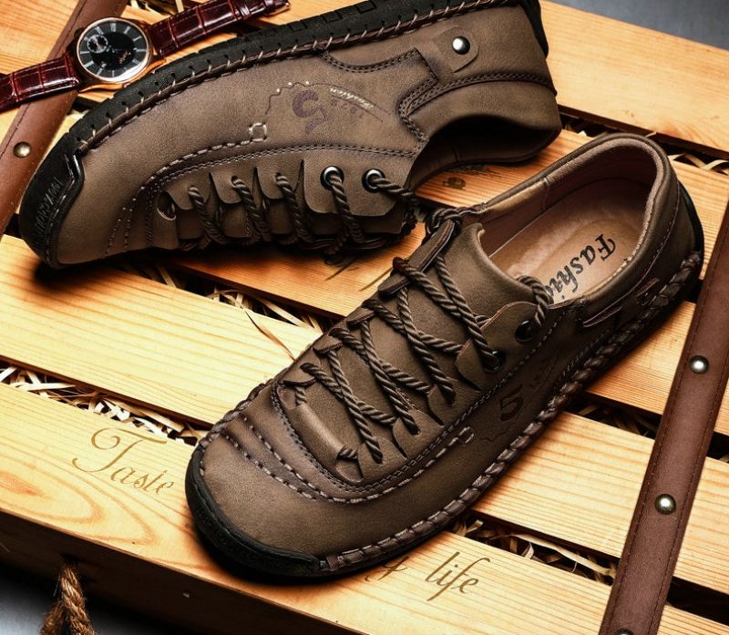 Guillen Loafers För Män Casual Skor - Khaki