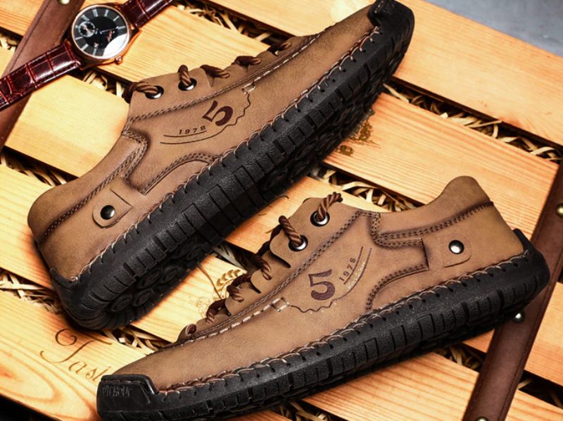 Guillen Loafers För Män Casual Skor - Khaki