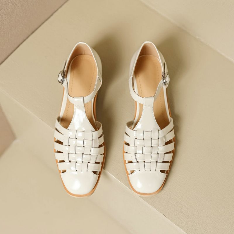 Gygy Sommargladiatorsandaler För Kvinnor - Beige