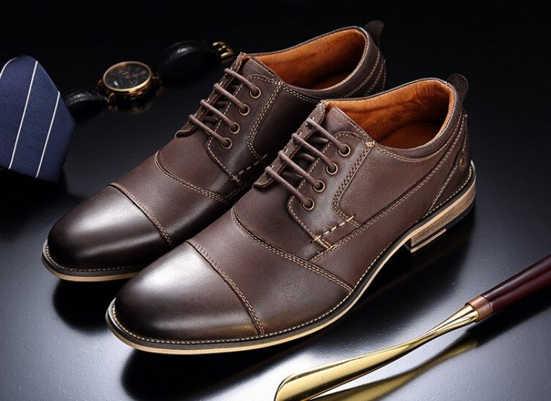 Hakimi Herr Loafers Klänning Skor - Brun