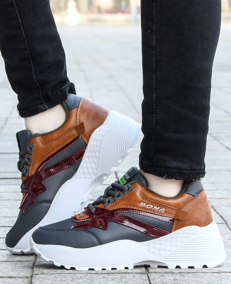 Hana Högkvalitativ Plattformsneaker För Kvinnor - Vit