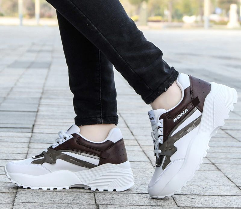 Hana Högkvalitativ Plattformsneaker För Kvinnor - Vit