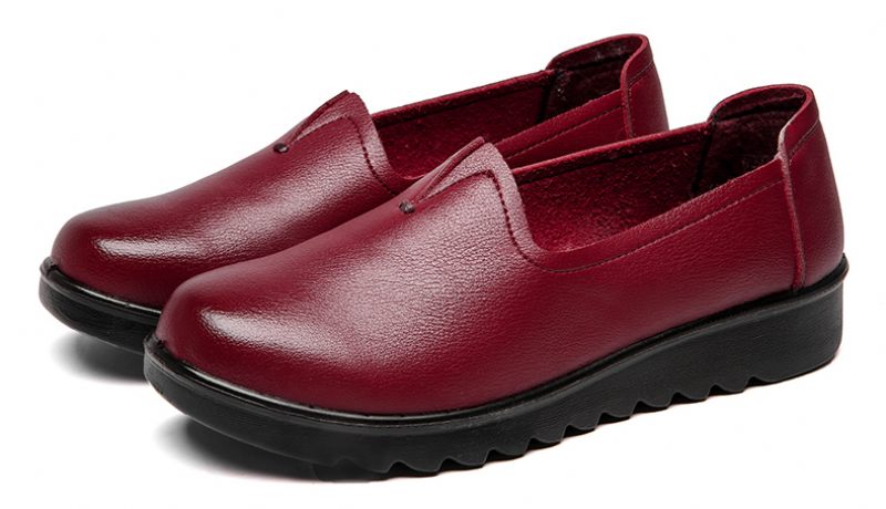 Hanny Enkla Bekväma Platta Loaferskor För Kvinnor - Svart