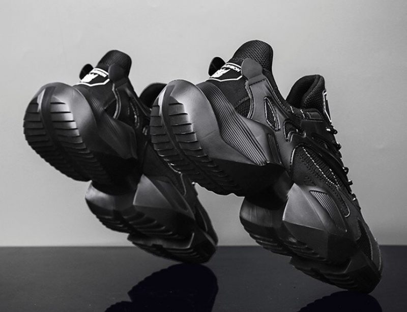 Helius Lyxsneakers För Män - Grå
