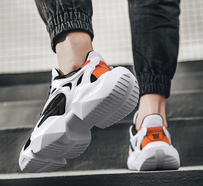 Helius Lyxsneakers För Män - Grå