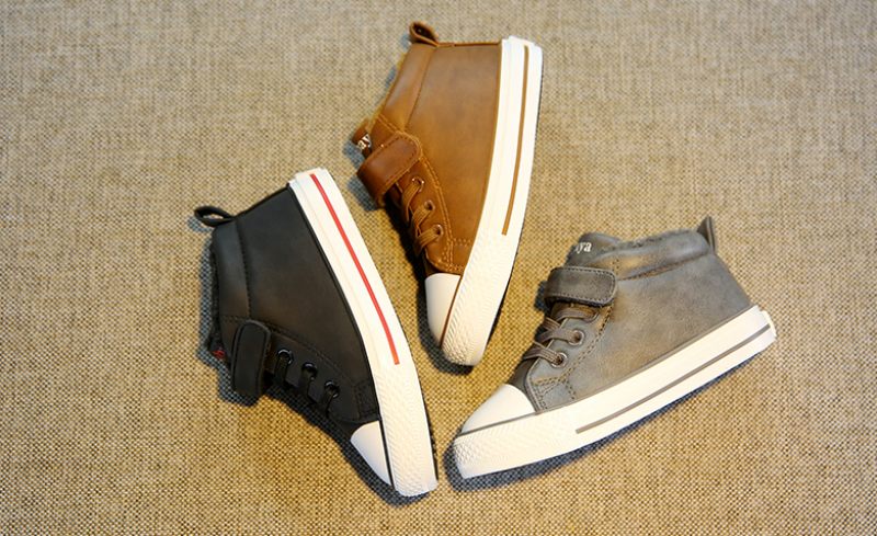 Hendri Baby Pojkar Höga Sneakers - Grå