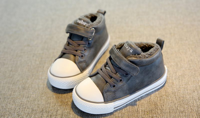 Hendri Baby Pojkar Höga Sneakers - Grå