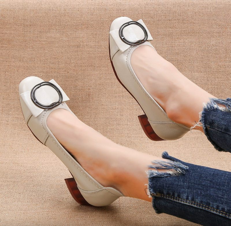 Herminia Dam Pumps Skor - Beige
