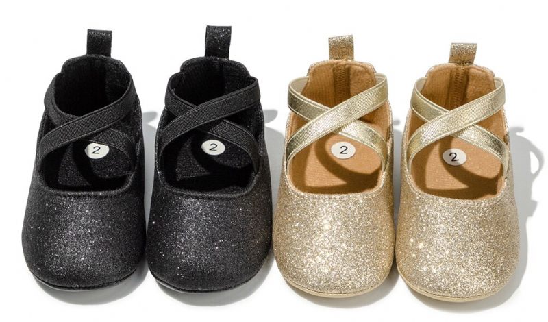 Hermione Baby Flickor Platta Skor - Guld