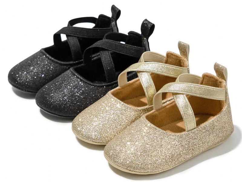 Hermione Baby Flickor Platta Skor - Guld