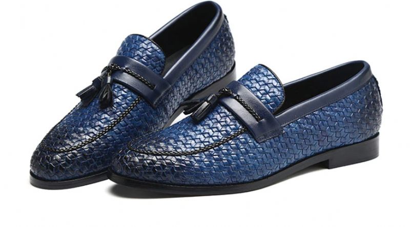 Hershel Loafers Klänning Skor För Män - Blå