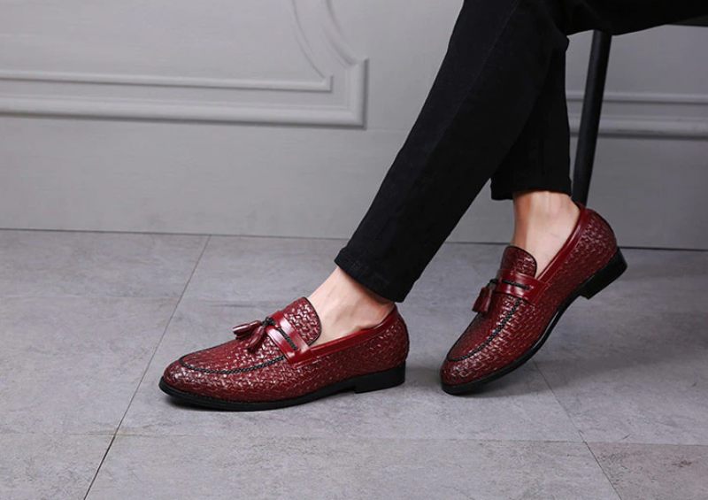 Hershel Loafers Klänning Skor För Män - Blå