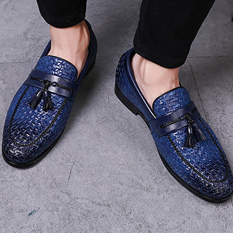 Hershel Loafers Klänning Skor För Män - Blå