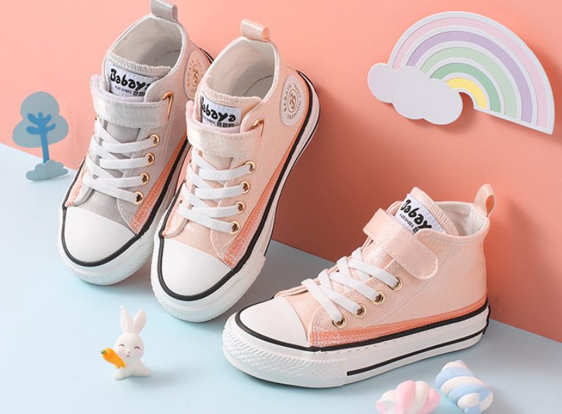 Hilaria High Top Sneaker För Flickor - Grå