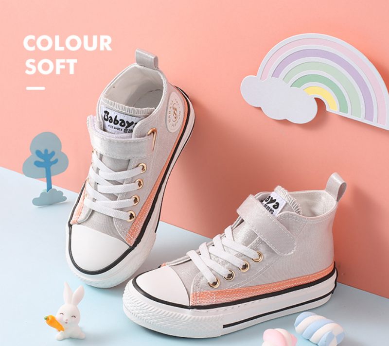 Hilaria High Top Sneaker För Flickor - Grå