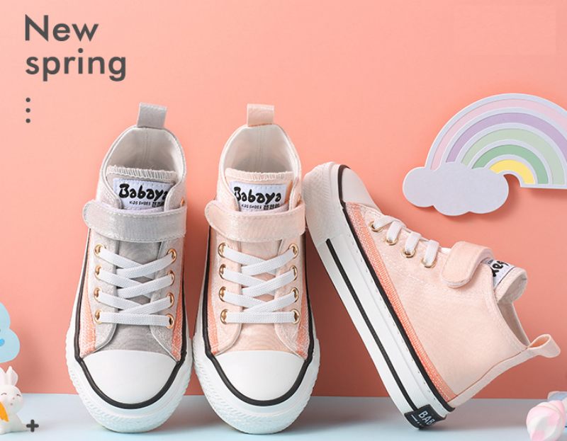Hilaria High Top Sneaker För Flickor - Grå