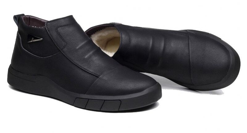 Historia Slip-on Stövlar För Män - Svart