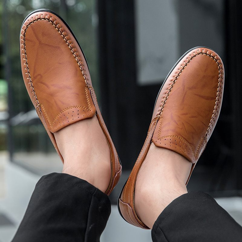 Hunter Herr Loafers Klänning Skor - Brun