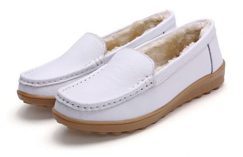 Ibana Läder Loafer För Kvinnor - Vit