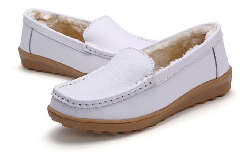 Ibana Läder Loafer För Kvinnor - Vit