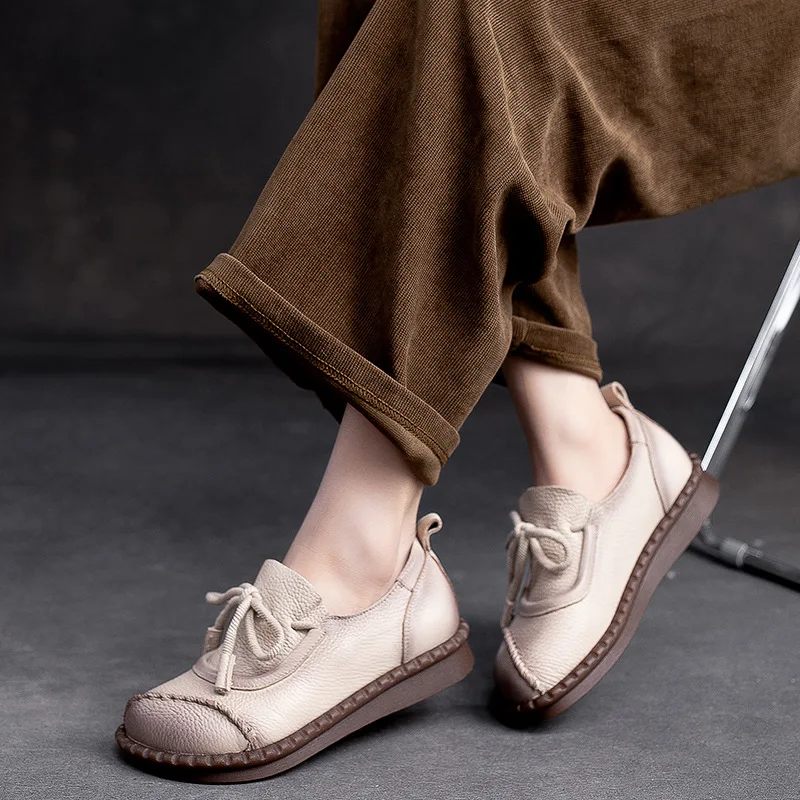 Idalia Läder Loafers Skor För Kvinnor - Brun