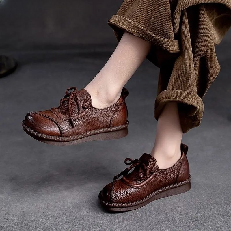 Idalia Läder Loafers Skor För Kvinnor - Brun