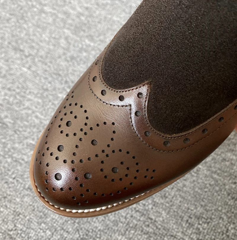 Indira Chelsea Booties Ankellängd - Brun-svinskinn