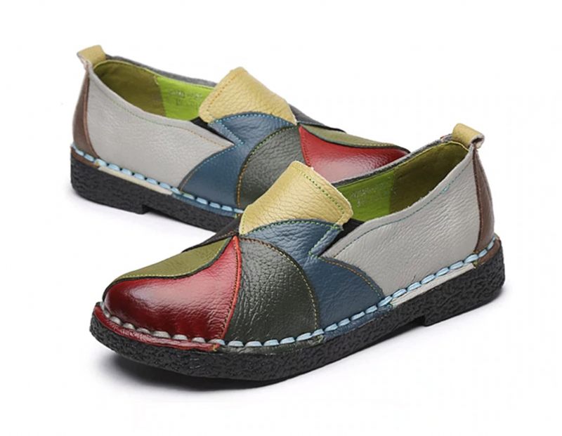 Iris Dam Loafers Skor - Grön