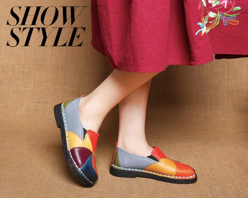 Iris Dam Loafers Skor - Grön