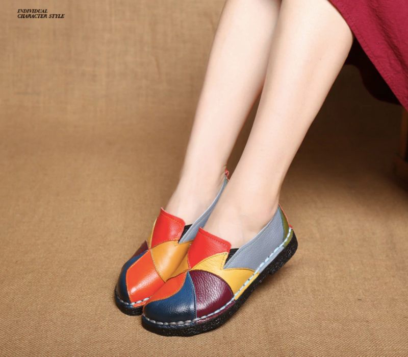 Iris Dam Loafers Skor - Grön