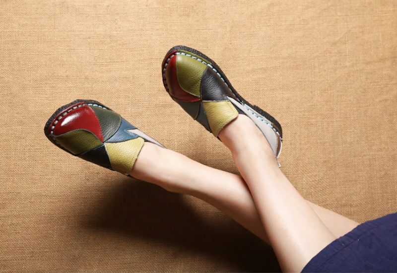 Iris Dam Loafers Skor - Grön