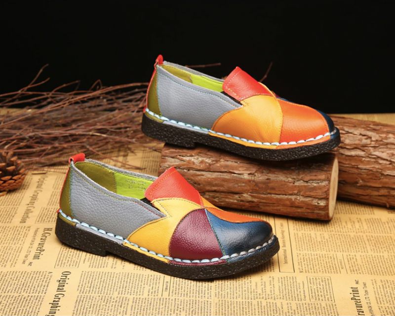 Iris Dam Loafers Skor - Grön