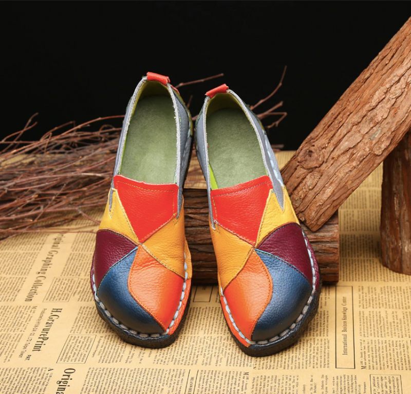 Iris Dam Loafers Skor - Grön